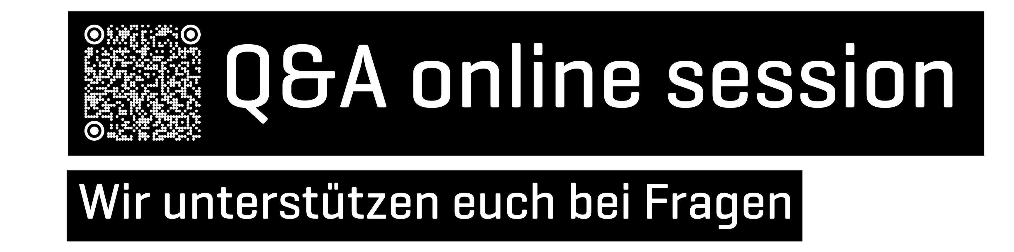Hier kommt ihr zu den Link zu Q&A online sessions