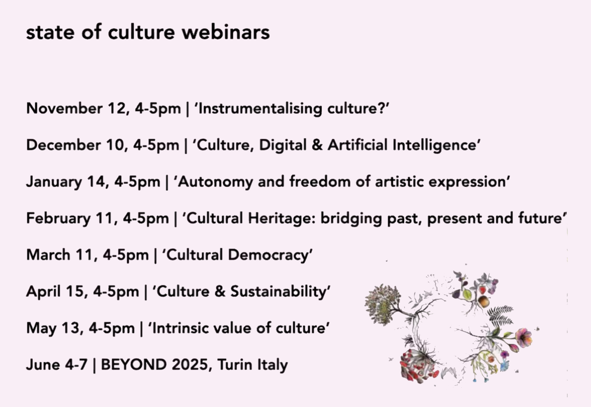 Webinartermine State of Culture, Culture Action Europe