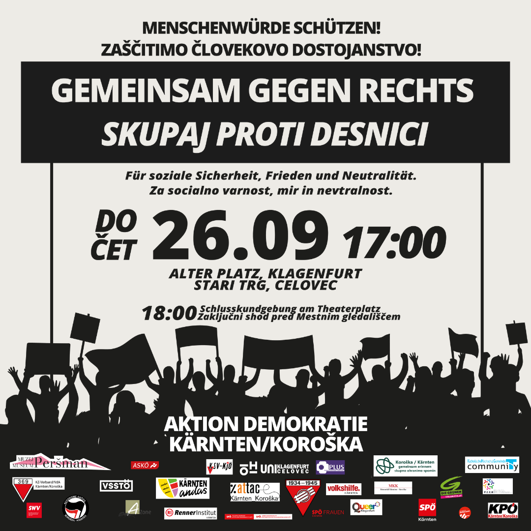 Demonstration Gemeinsam gegen Rechts