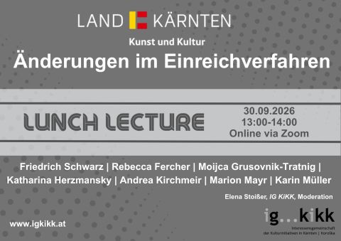 Webinar zu den Änderungen bei der Einreichung für die Jahresförderung des Landes Kärnten/Koroška